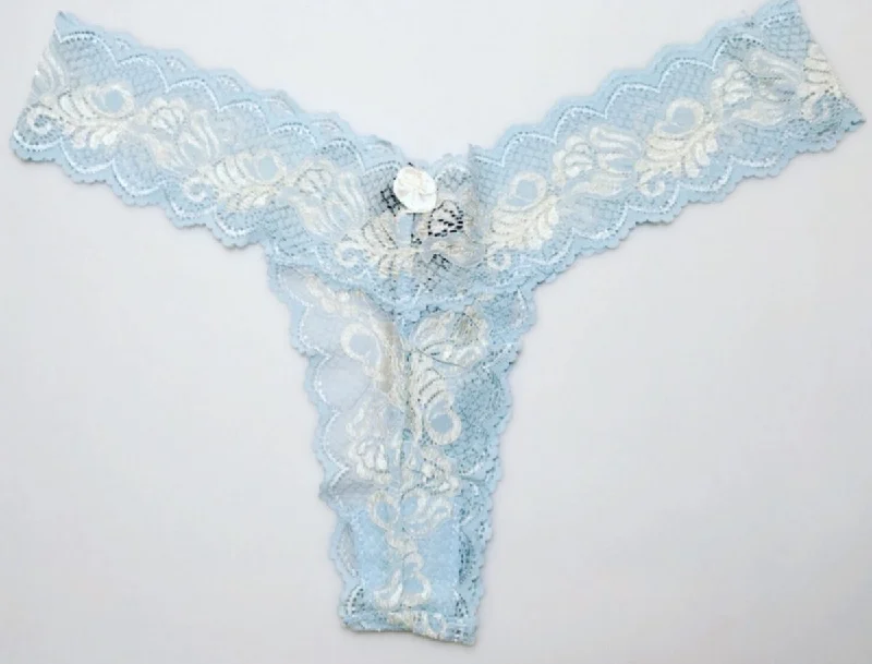 Blue/White Sexy Lace Thong