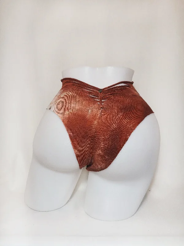 Red Ritual Panties ~ Small ~ Red, Burnt Orange