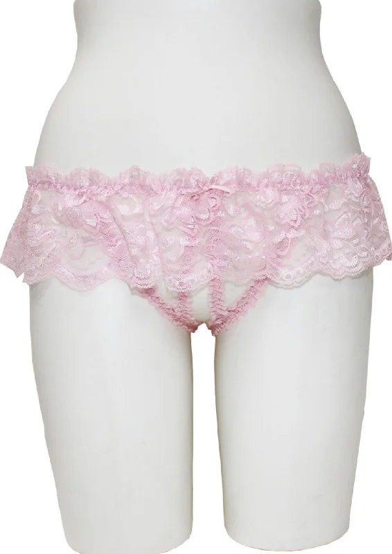 Crotchless Panties With Lace Skirt