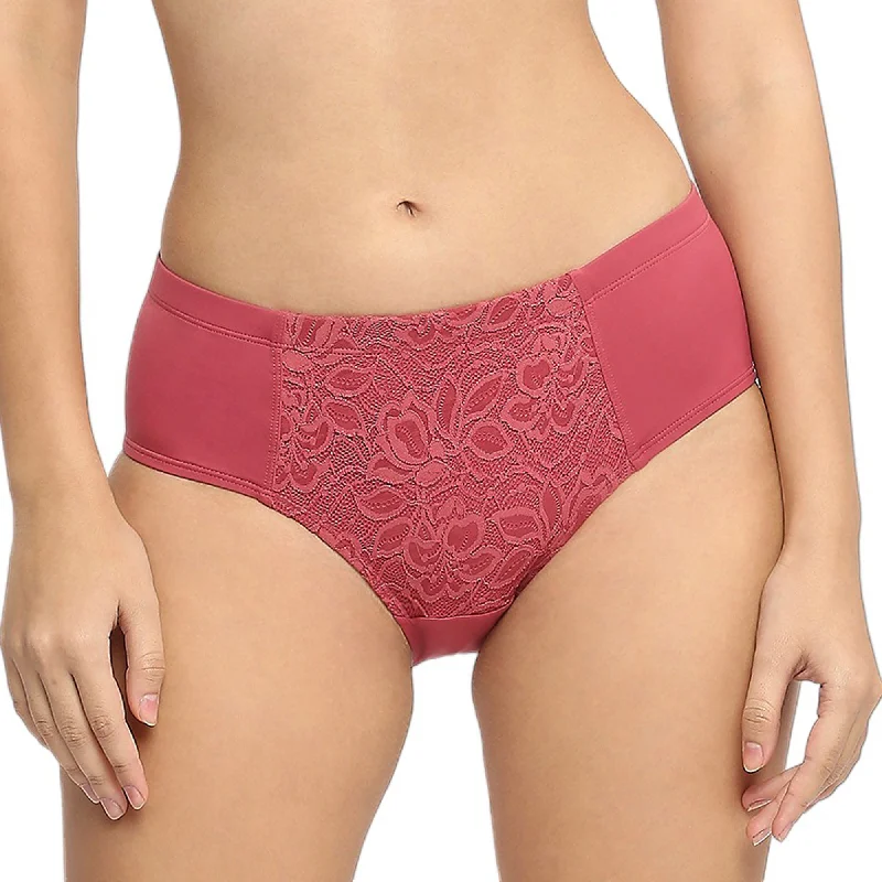 High Waist Full Coverage Lace Brief-FP-1705