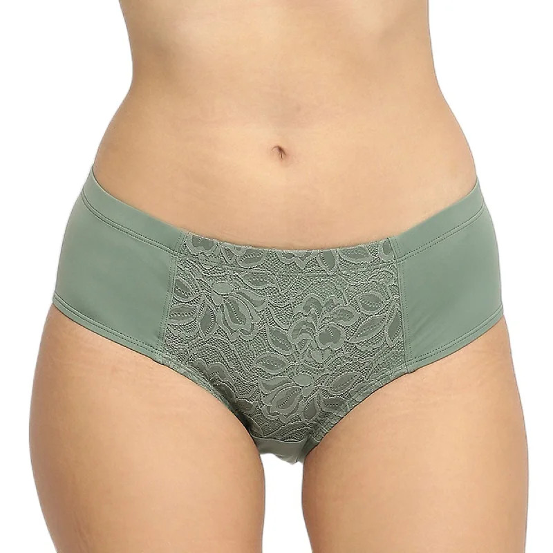 High Waist Full Coverage Lace Brief-FP-1705