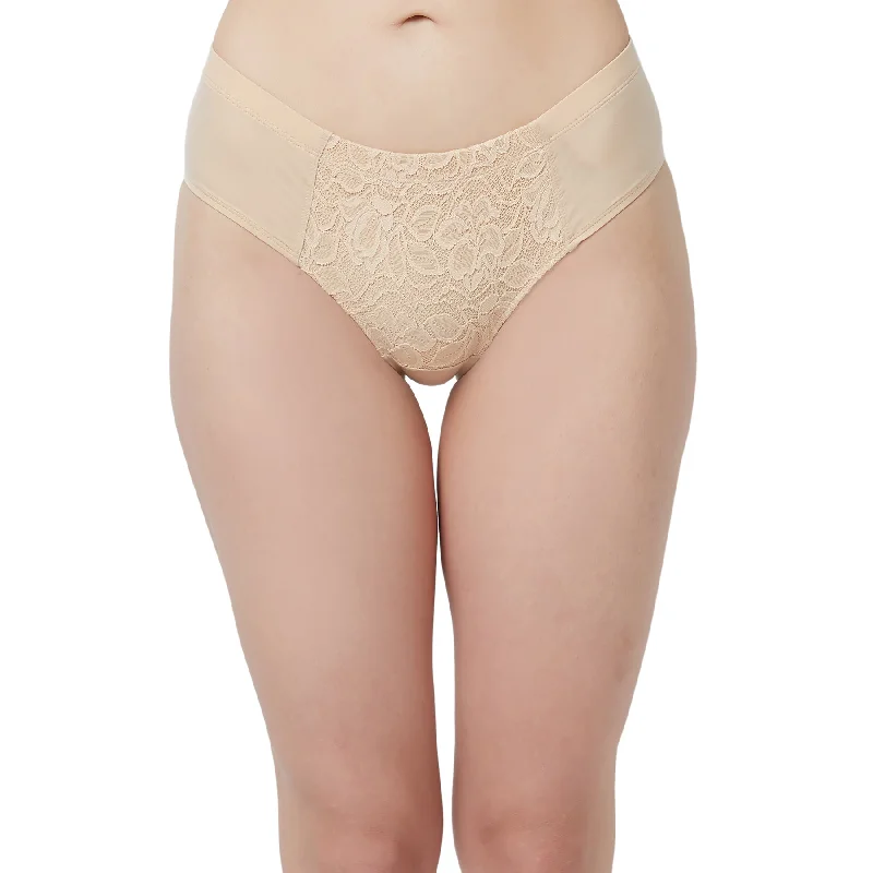 High Waist Full Coverage Lace Brief-FP-1705