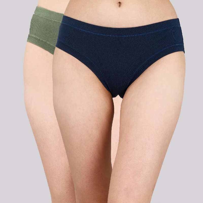 Mid Rise Seamless Cotton Panty - 2CK-33