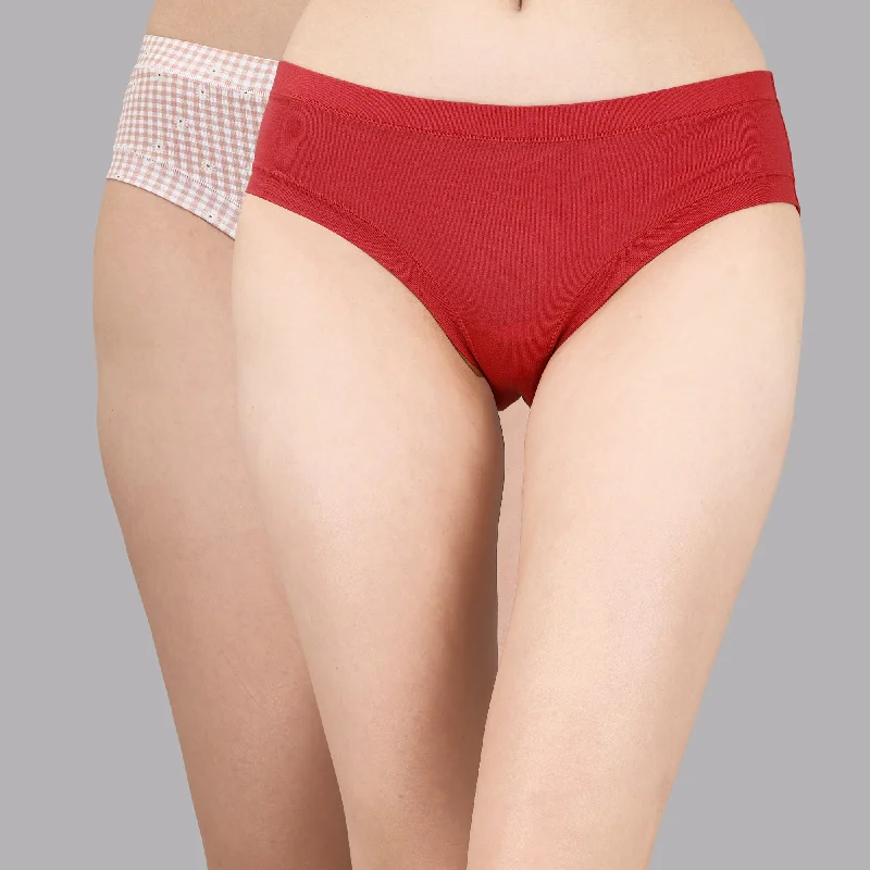 Mid Rise Seamless Cotton Panty - 2CK-33