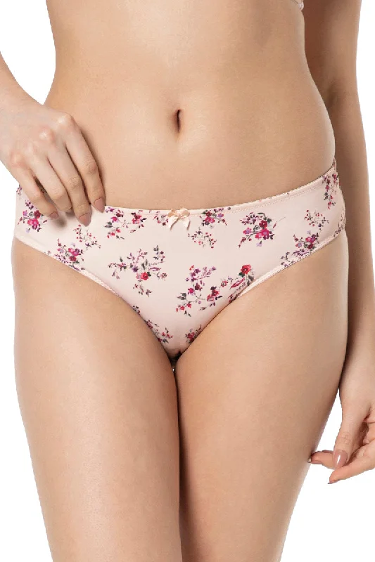 Smooth Charm Bikini Panty - Rosewater Print