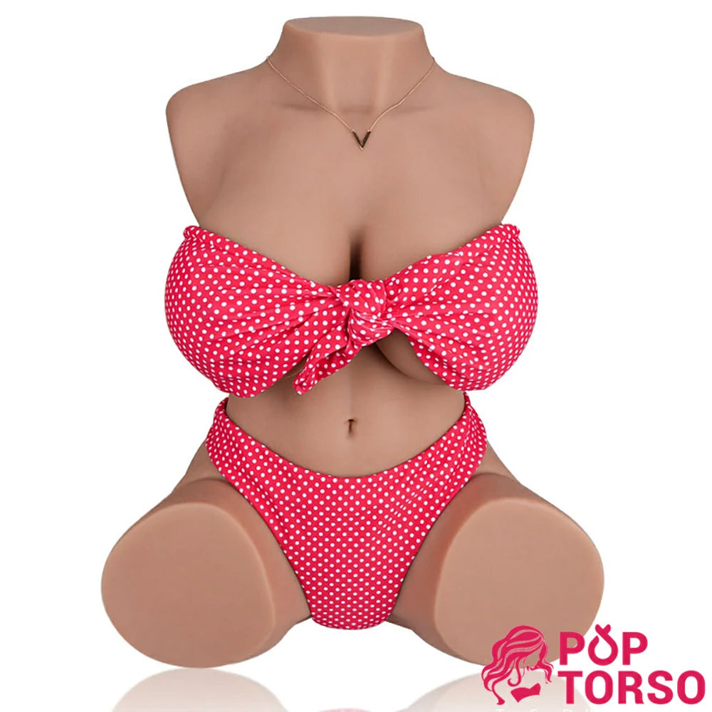 Britney Tantaly Wheat 28.6LB Realistic Gel Breasts Pussy Big Boobs Torso Sex Doll [USA STOCK]