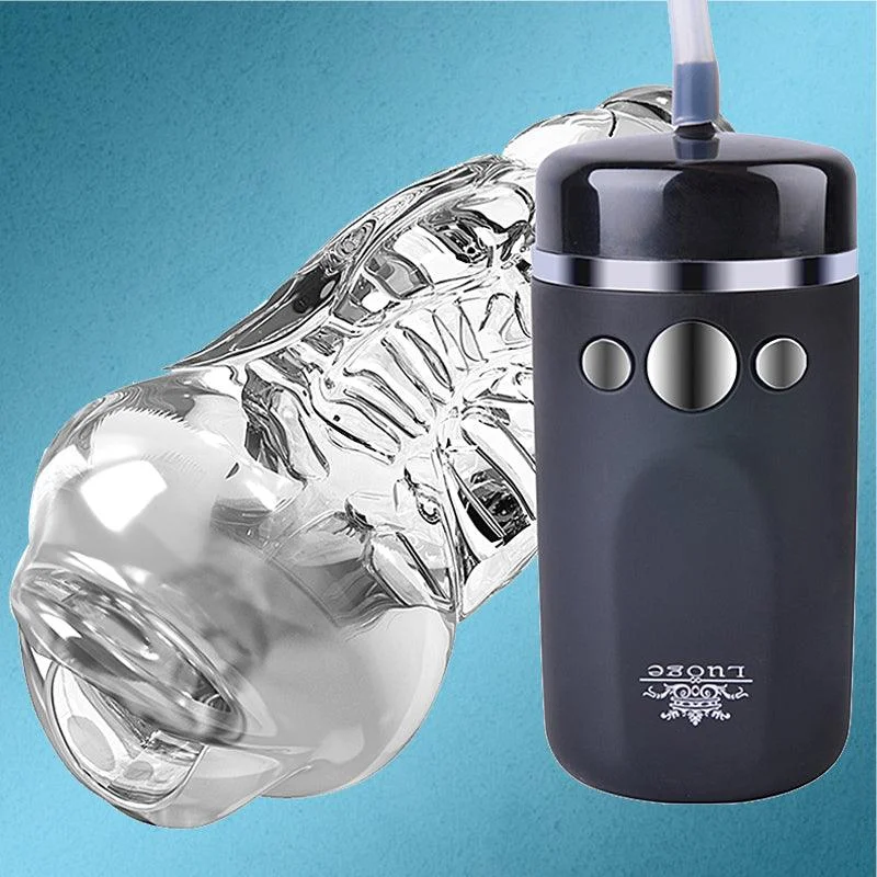 COSMICHOLE Sucking Clip Suction Transparent Remote Control Blowjob Male Masturbator Cup