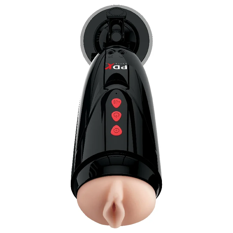 Dirty Talk Starter Stroker - Light/Black