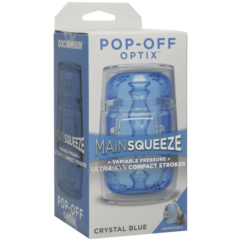 Doc Johnson Main Squeeze Pop-Off Optix Crystal Blue