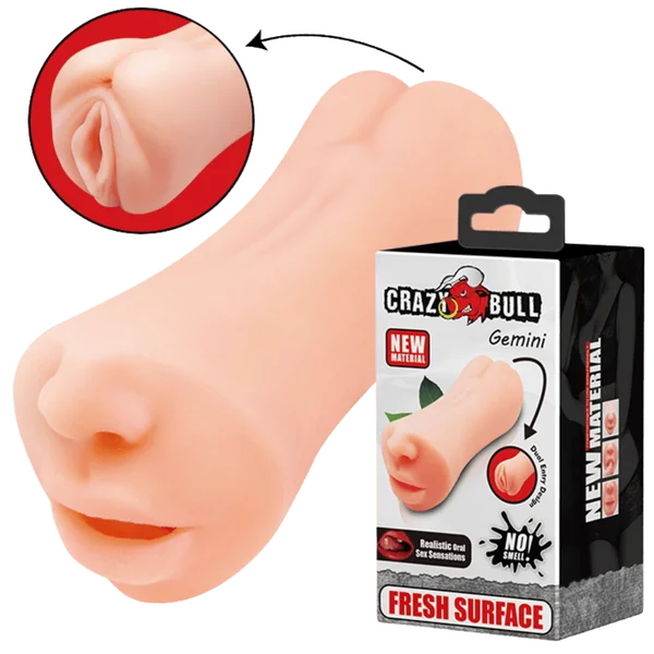 Double Ended Masturbator - Gemini - Flesh