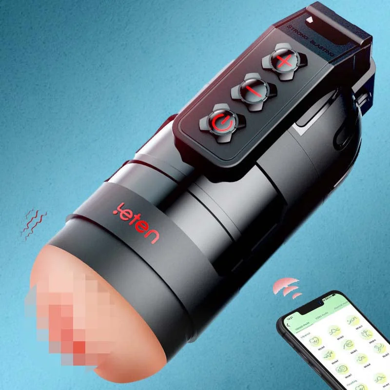 Leten - Flash 10 Vibrating Masturbator and Pussy Pockets 2 in 1 APP Control