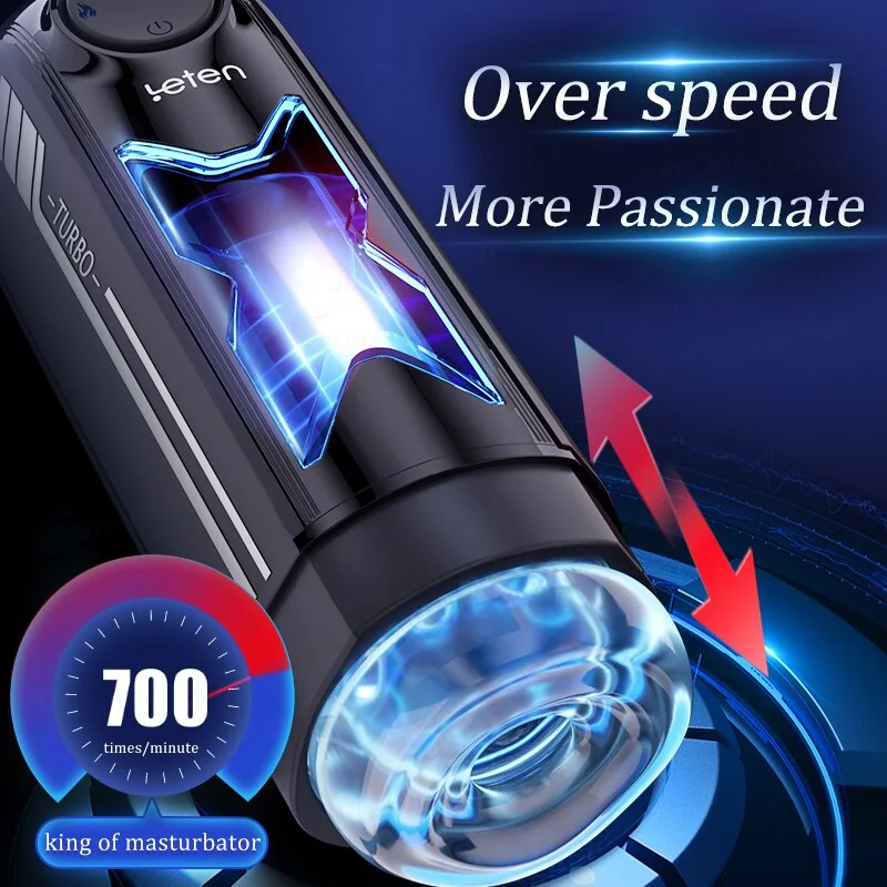 Leten X-Turbo 700 times/Min Electric Piston Heated Male Masturbator