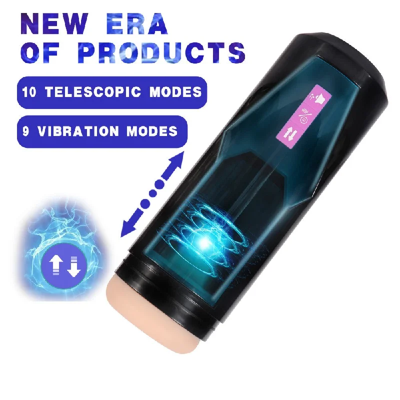 Male Masturbator Cup with 9 Vibration Modes Sexy Voice