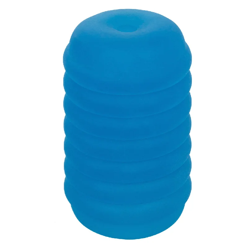 Pop Sock Ribbed Pocket Stroker - Blue