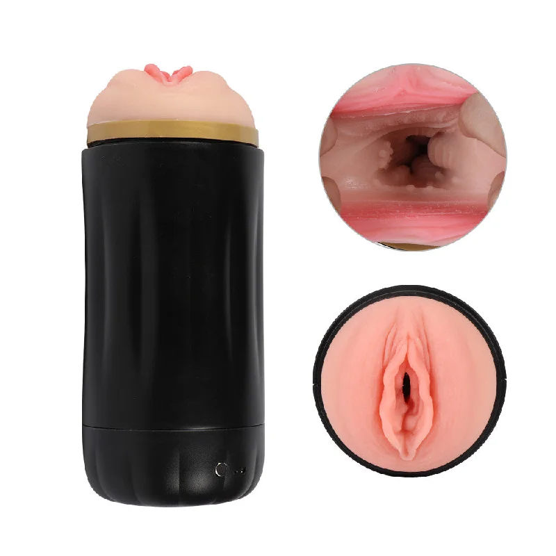 Vibrating Voice Male Masturbator Penis Stroker