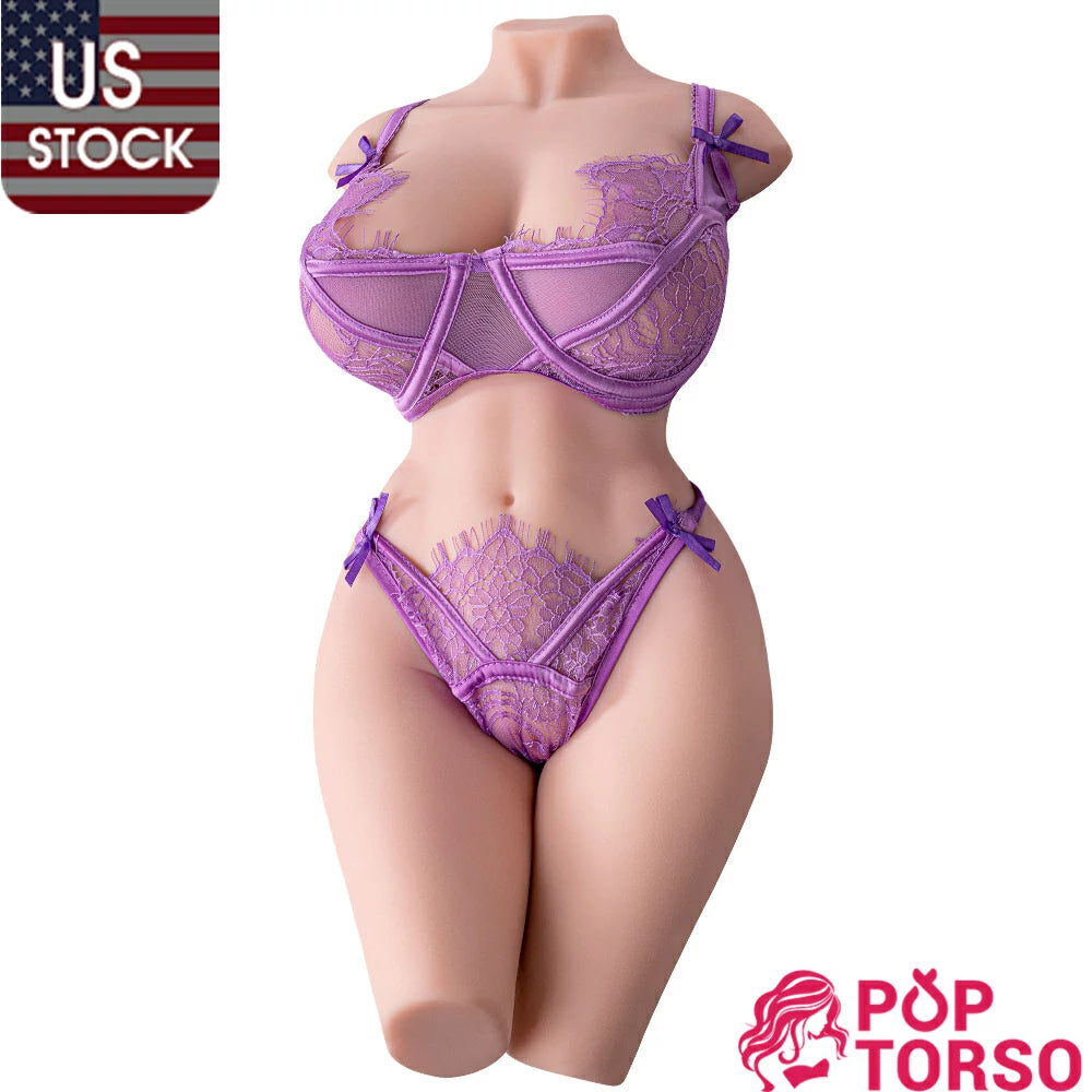 Xise Rachel 15.43LB Female Half Body BBW Big Breast Butts Life Size Sex Doll Torso Male Adult Toys [USA STOCK]